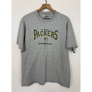 Vintage Lee Sport Green Bay Packers NFL T-Shirt Gray Size Large